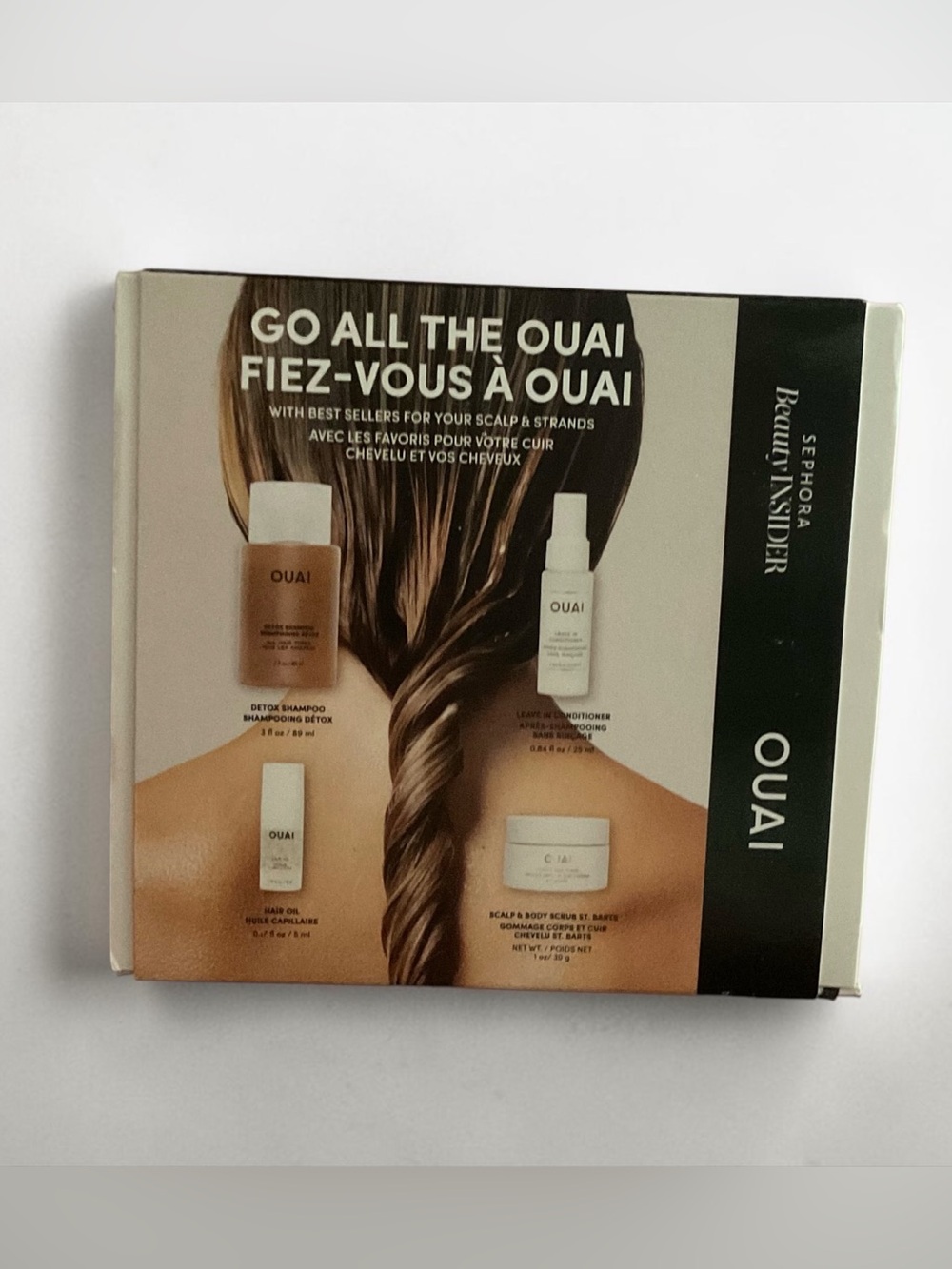 OUAI “Go All The OUAI” 4-piece Travel Haircare & Body Set
